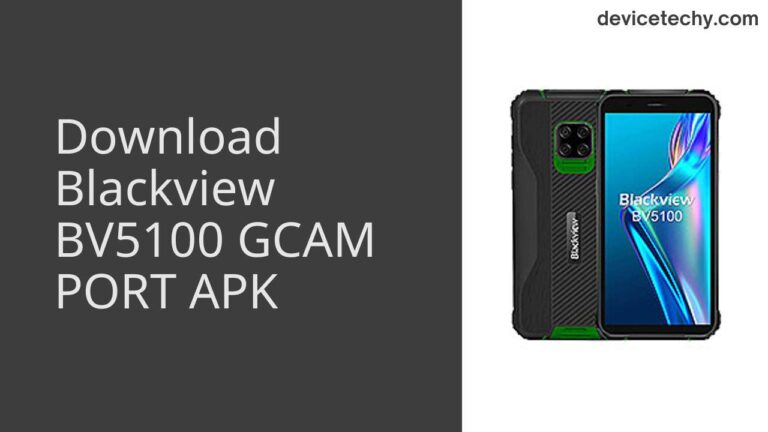 Download Blackview BV5100 GCAM Port APK