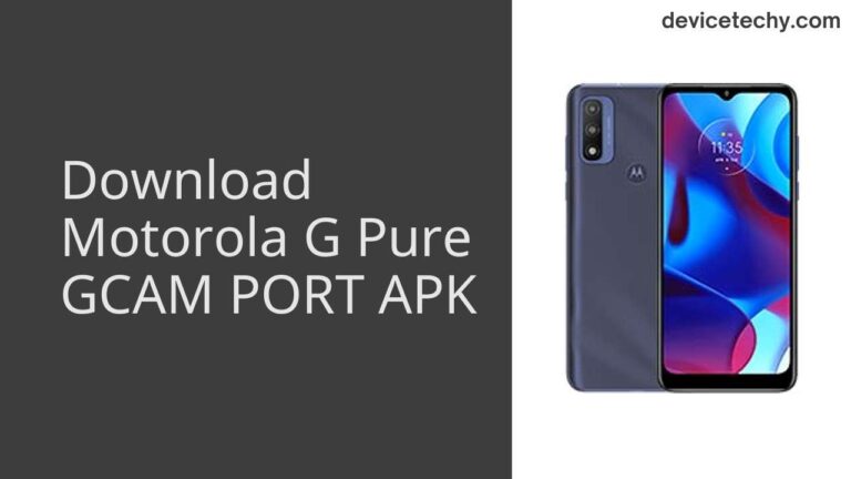 Download Motorola G Pure GCAM Port APK