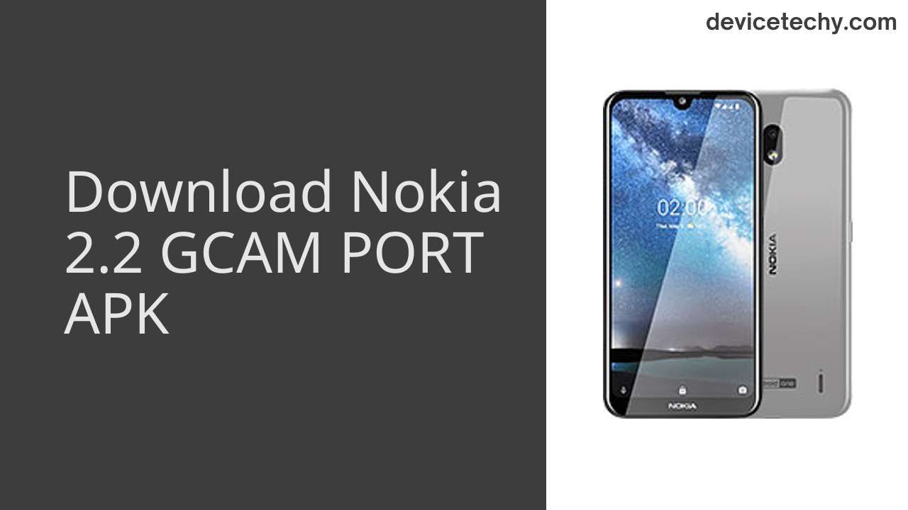 Nokia 2.2 GCAM PORT APK Download