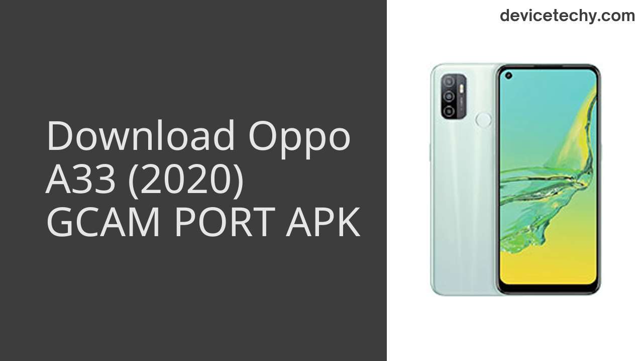 Oppo A33 (2020) GCAM PORT APK Download