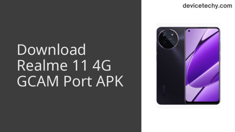 Download Realme 11 4G GCAM Port APK