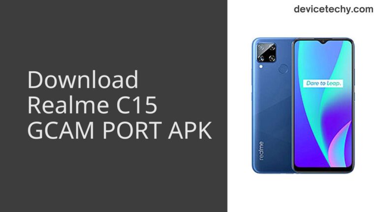 Download Realme C15 GCAM Port APK