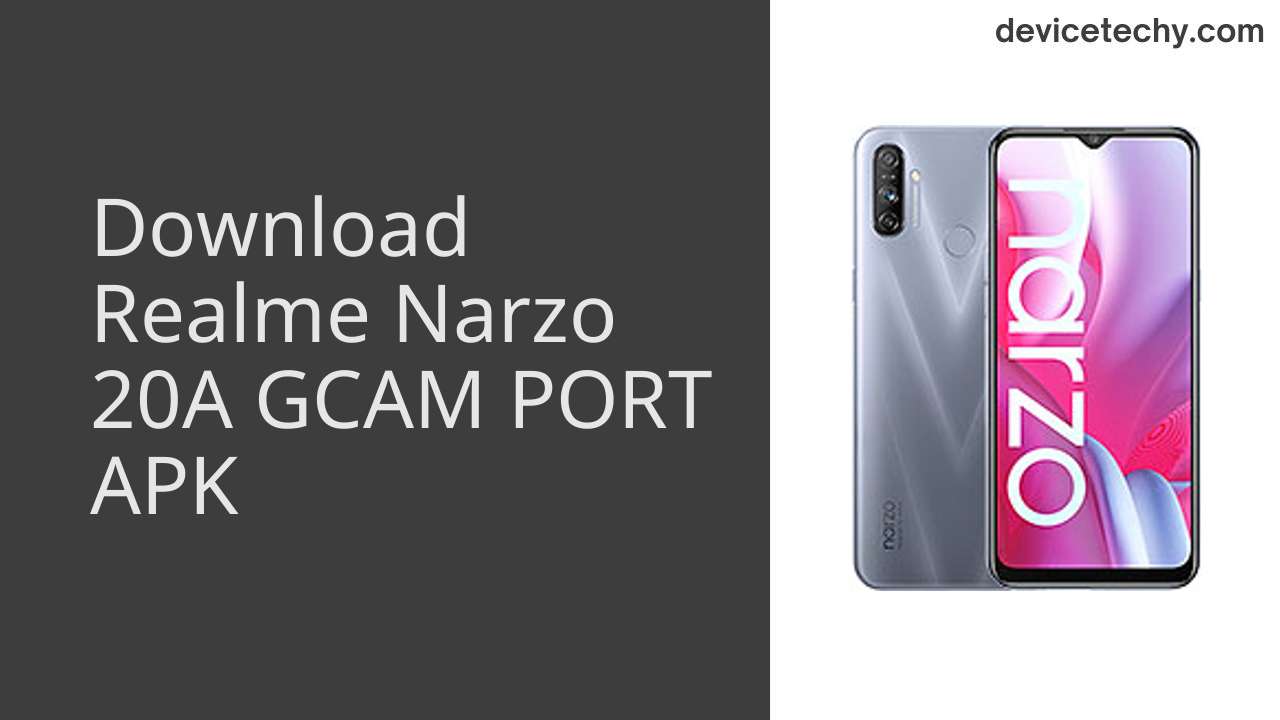 Realme Narzo 20A GCAM PORT APK Download