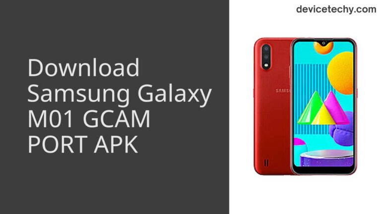 Download Samsung Galaxy M01 GCAM Port APK