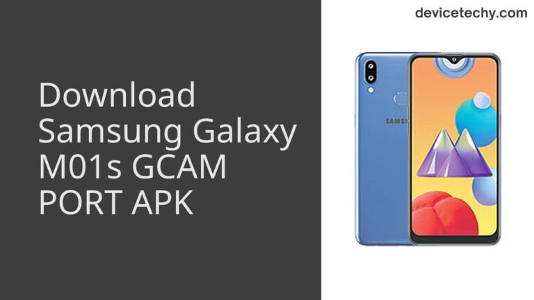 Download Samsung Galaxy M01s GCAM Port APK