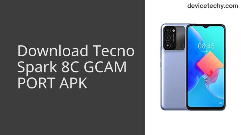 Download Tecno Spark 8C GCAM Port APK