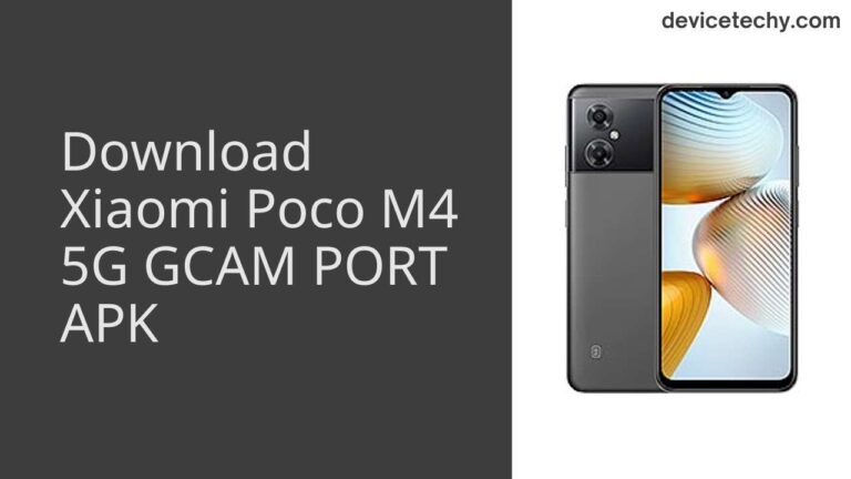 Download Xiaomi Poco M4 5G GCAM Port APK